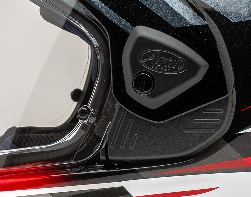 Arai Tour-X5 helmet visor mechanism